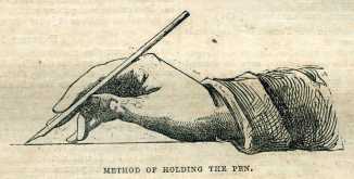 How to hold a pen
